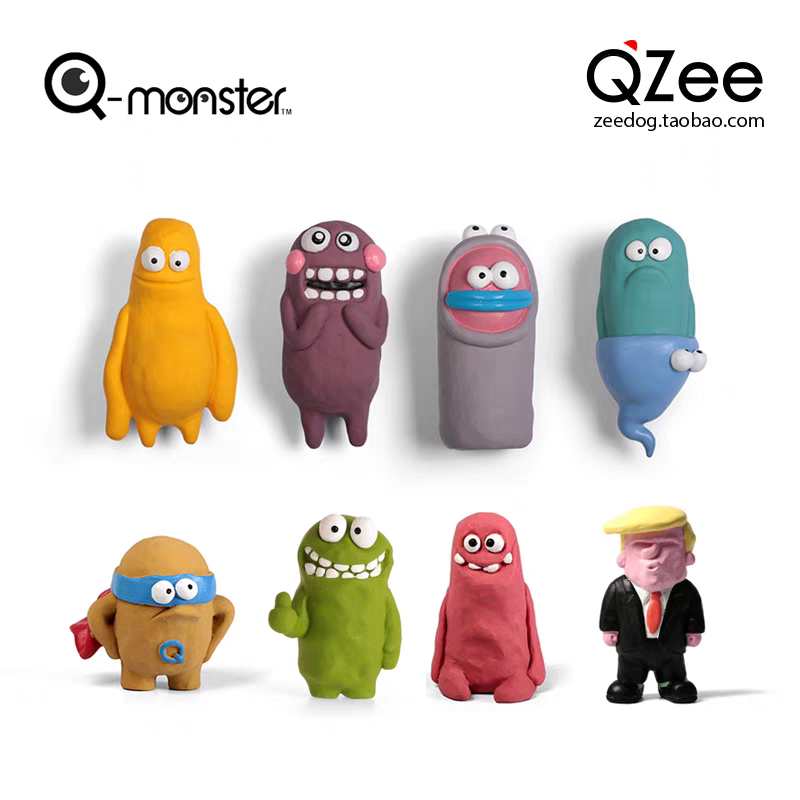 Q-MONSTER ECO-FRIENDLY NATURAL LATEX CUTE UGLY CLAY MONSTER SERIES