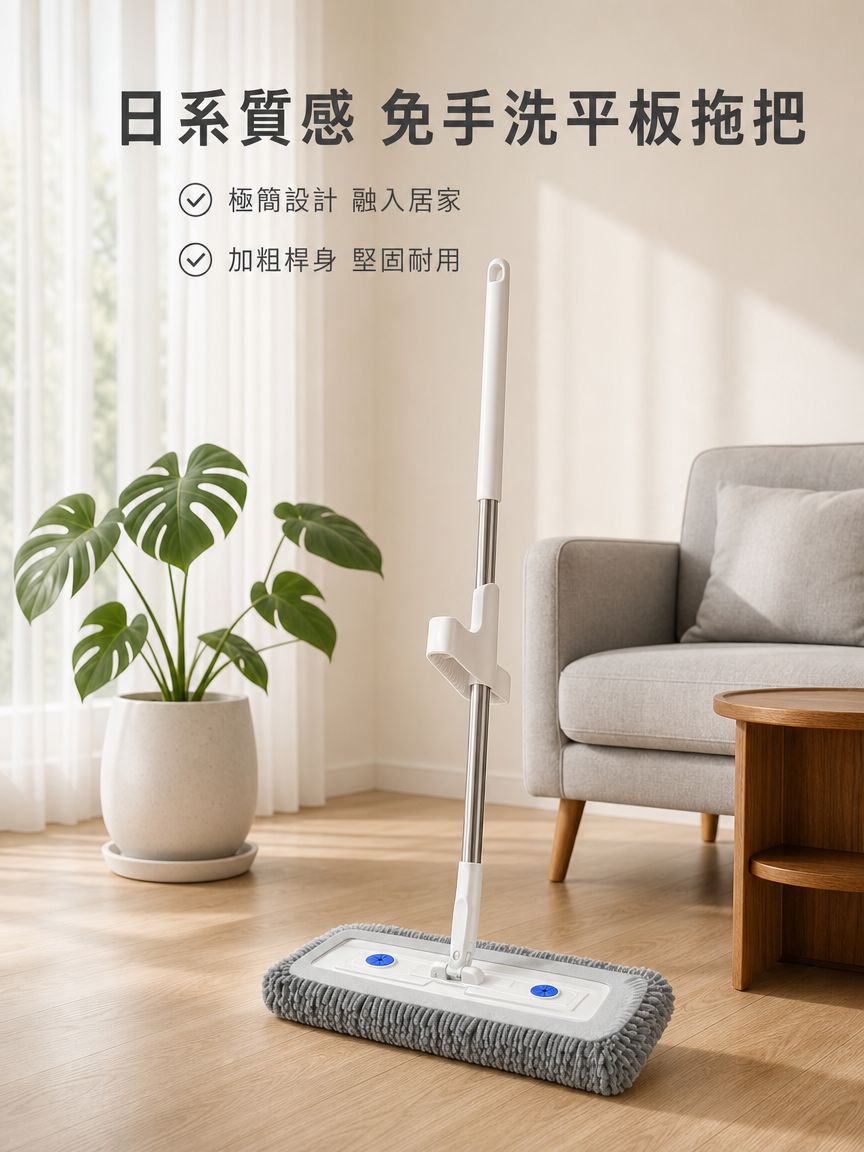 免手洗雪尼爾拖把