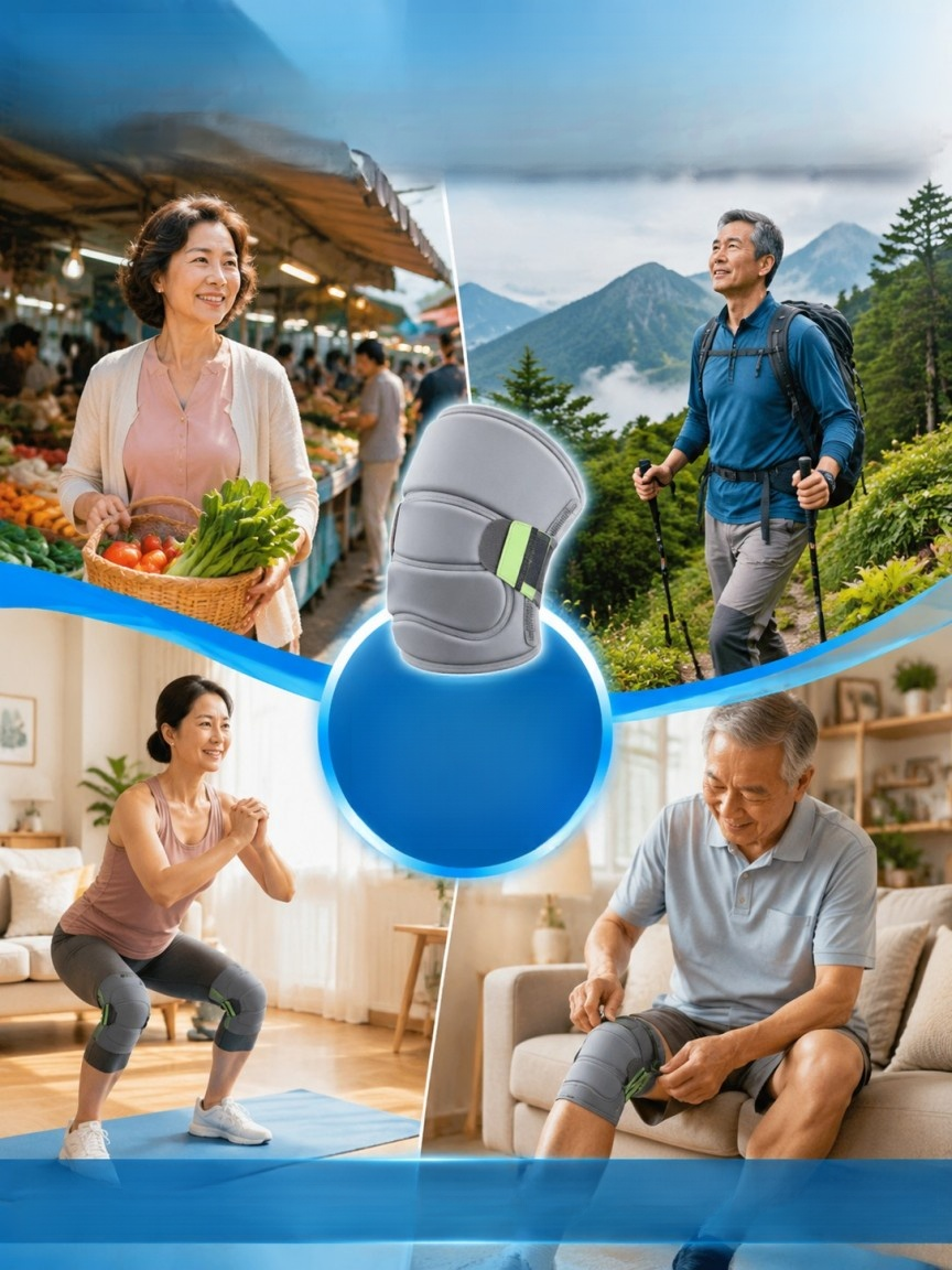 膝蓋痛別急著挨刀！【不勒不卡】仿生外骨骼護膝｜下樓梯不痛、走整天絕對不下滑