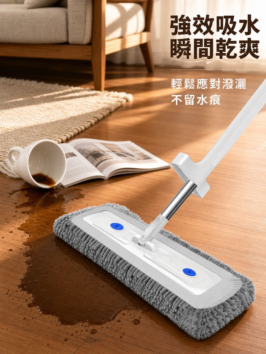 免手洗雪尼爾拖把
