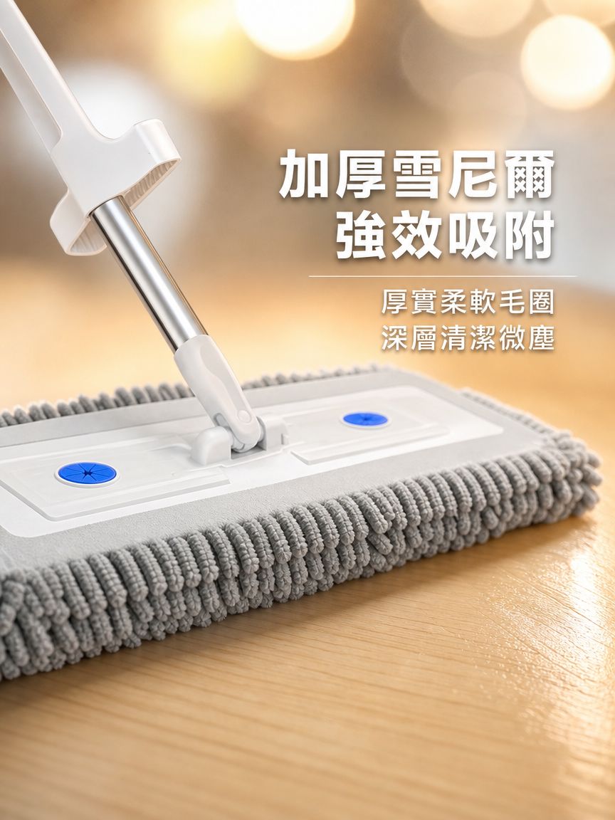 免手洗雪尼爾拖把