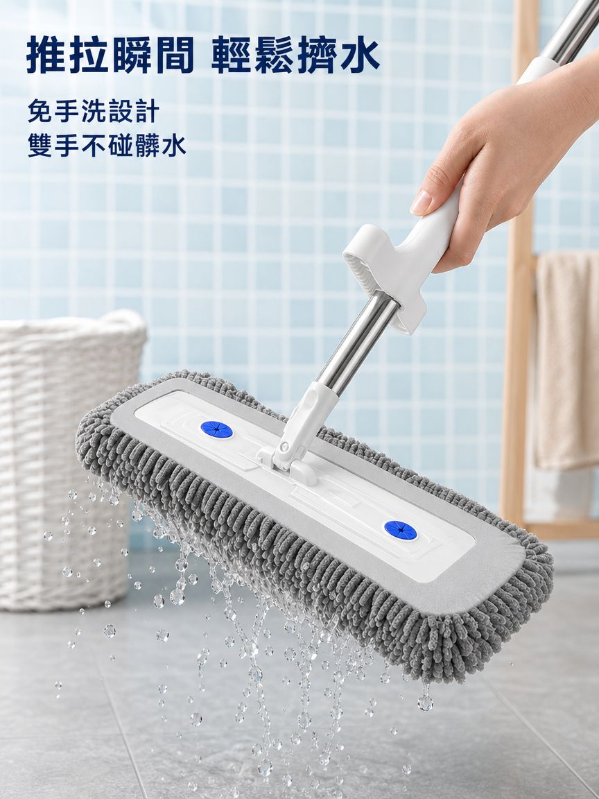 免手洗雪尼爾拖把