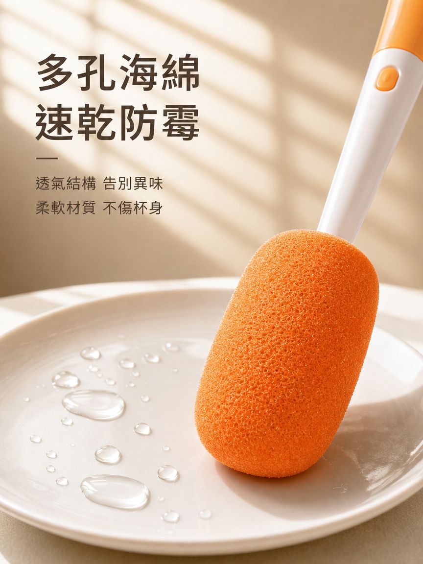 清洗刷三合一長柄杯刷