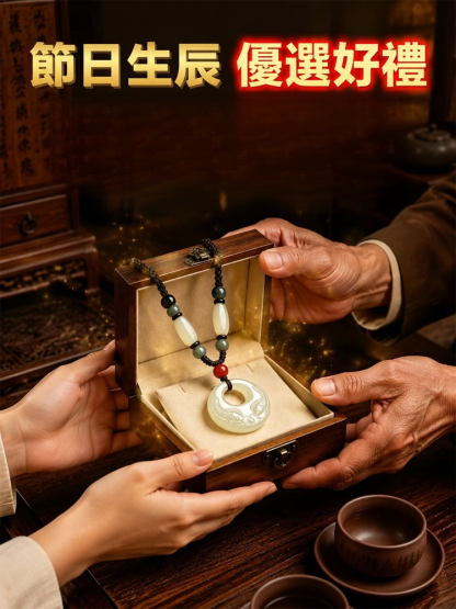 【年年有餘】雙面魚白玉吊墜
