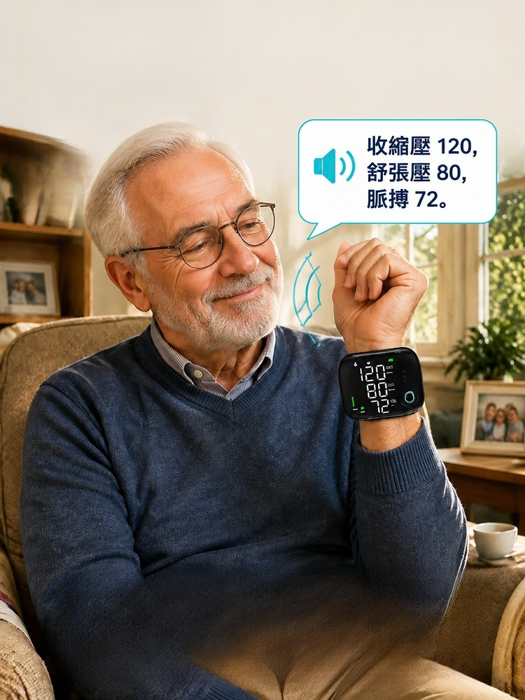 【德國晶片精準測壓】手腕式充電血壓計
