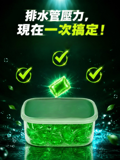 下水管道防蟲除臭疏通凝珠