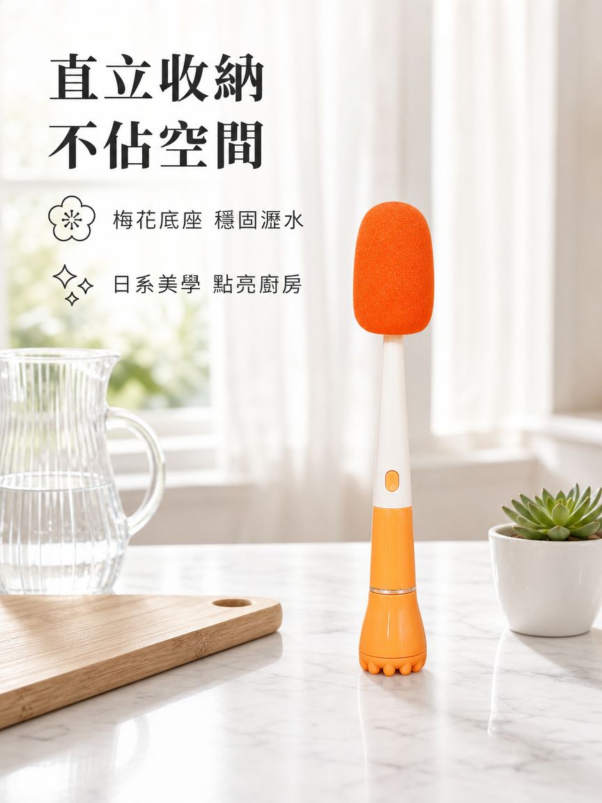 清洗刷三合一長柄杯刷