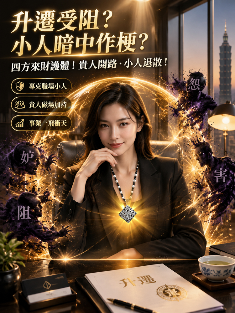 【四方來財】古法純銀吸財吊墜｜擋小人·破財局·逆轉財運
