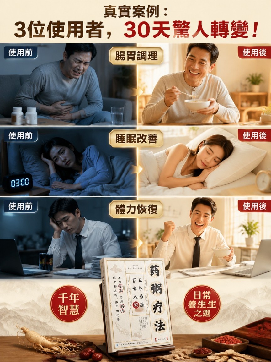別再吞維他命了！中醫公開「藥粥療法」秘方，用全聯食材，熬出全家百萬健康底子！