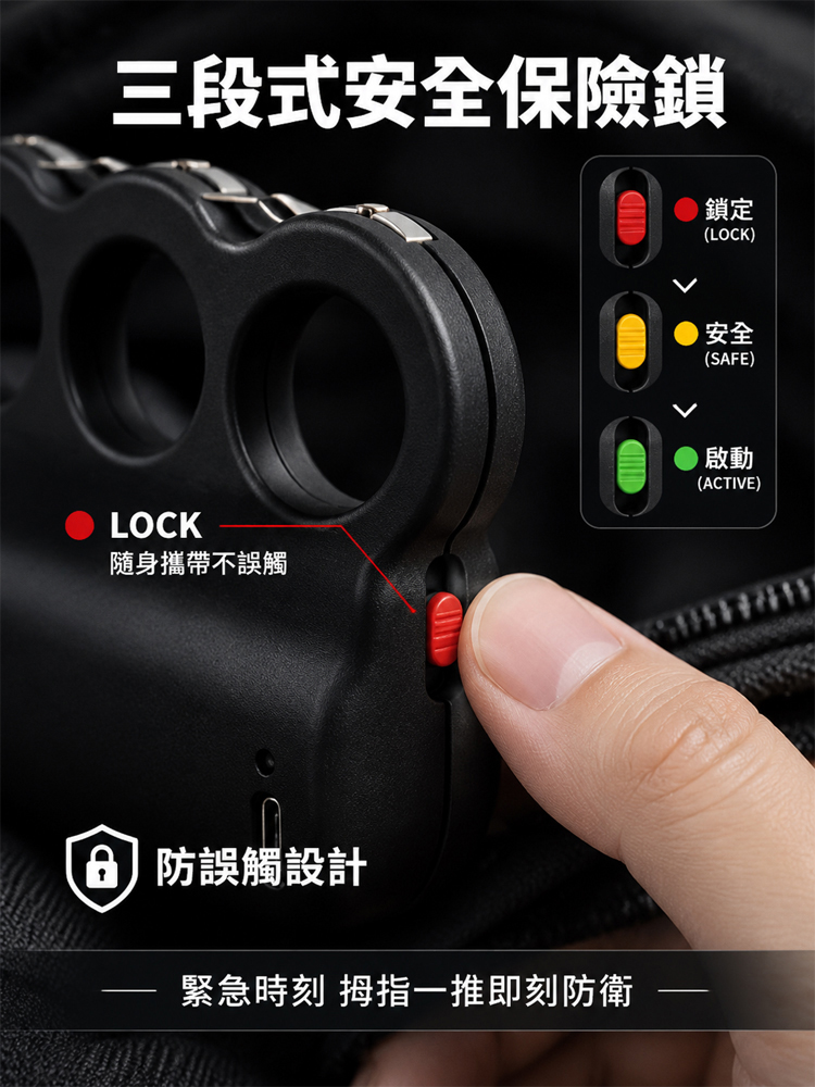 防身自衛電擊指扣