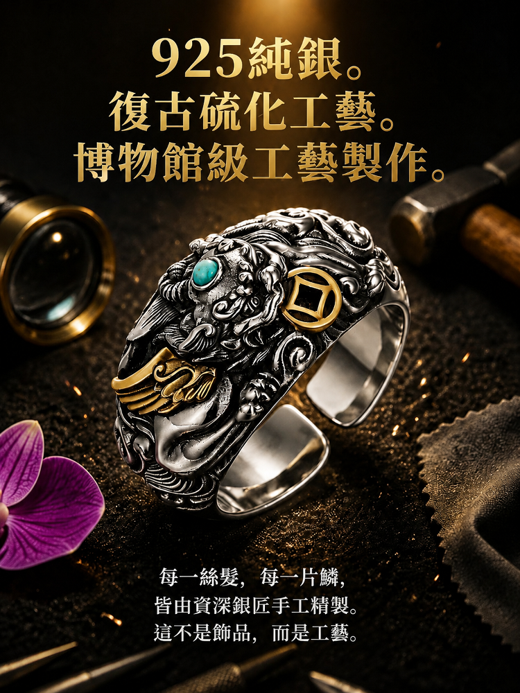 HFH-復古貔貅戒指