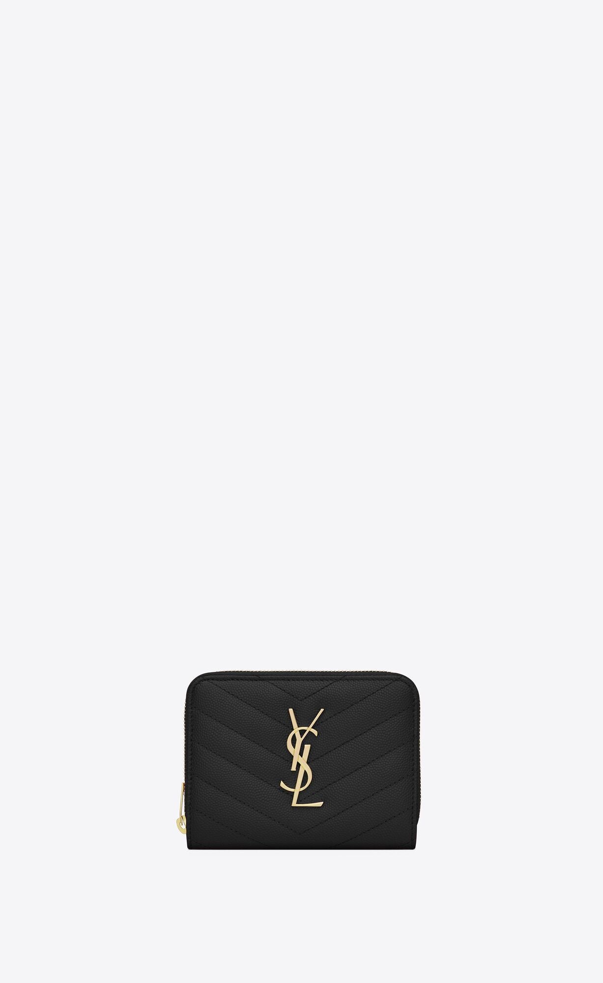 MONOGRAMクリムゾンテクスチャキルティングレザーショートジップ財布