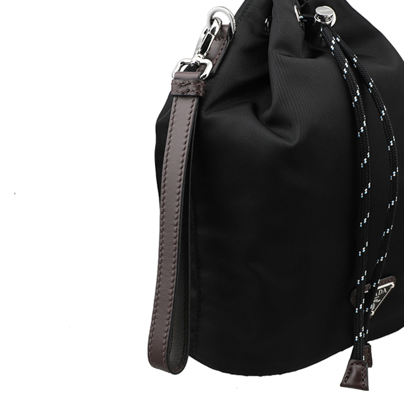 ★送料関税込★PRADA スピードロック Re-Nylon xレザー ポーチ