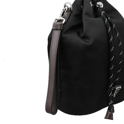 ★送料関税込★PRADA スピードロック Re-Nylon xレザー ポーチ