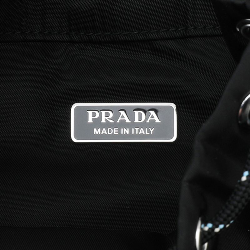 ★送料関税込★PRADA スピードロック Re-Nylon xレザー ポーチ