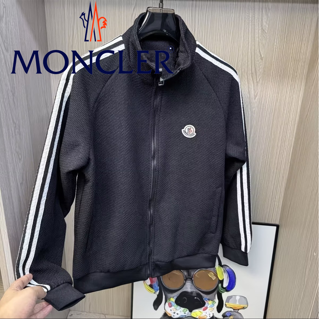 MONCLER 2026 秋 刺繍ロゴスタンドカラージャケット 男女兼用 カップル人気アウター