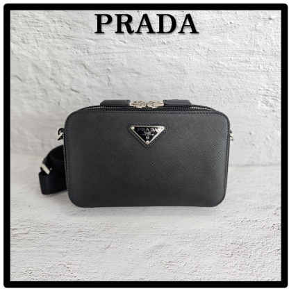 ★送料・関税込★PRADA★ブリック サフィアーノ レザー バッグ★