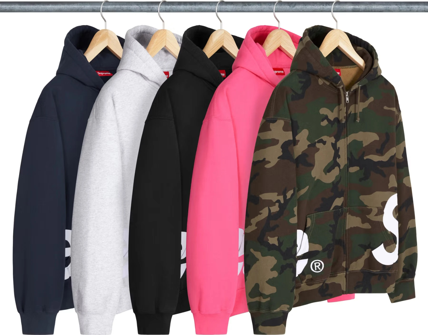 【Supreme】Big Logo Zip Up Hooded Sweatshirt