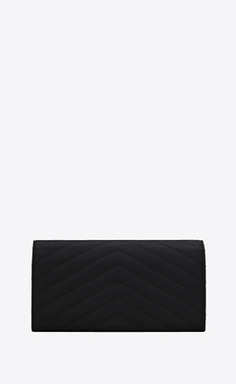 【Saint Laurent】定番！モノグラム キルティングレザー 長財布
