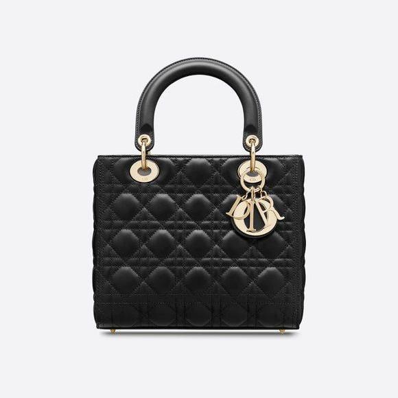 【DIOR】ディオール LADY DIOR ミディアム ハンドバッグ