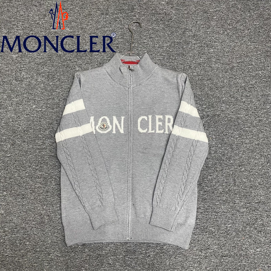【2026 新作】MONCLER モンクレール スタンドカラーニットジャケット ユニセックス 男女兼用アウター