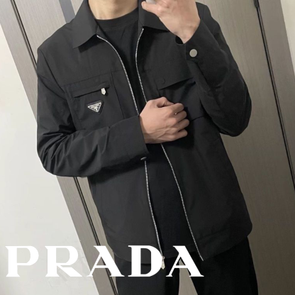 26ss 【PRADA】新作ジャケット ReNylonナイロン ジップブルゾン