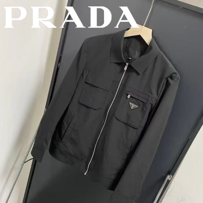 26ss 【PRADA】新作ジャケット ReNylonナイロン ジップブルゾン