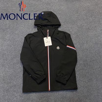 2026 最新 MONCLER モンクレール ロゴ刺繍 パーカージャケット 耐風 通勤カジュアル