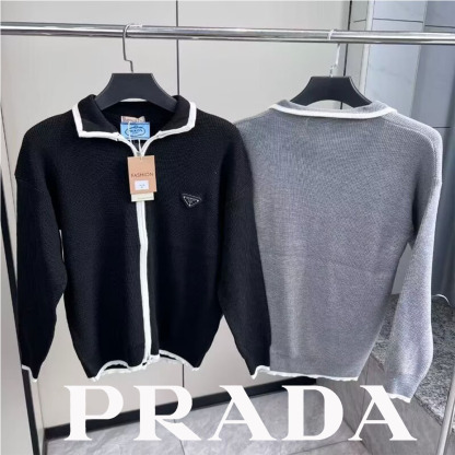 【ベーシックライン】PRADA ウールカーディガン