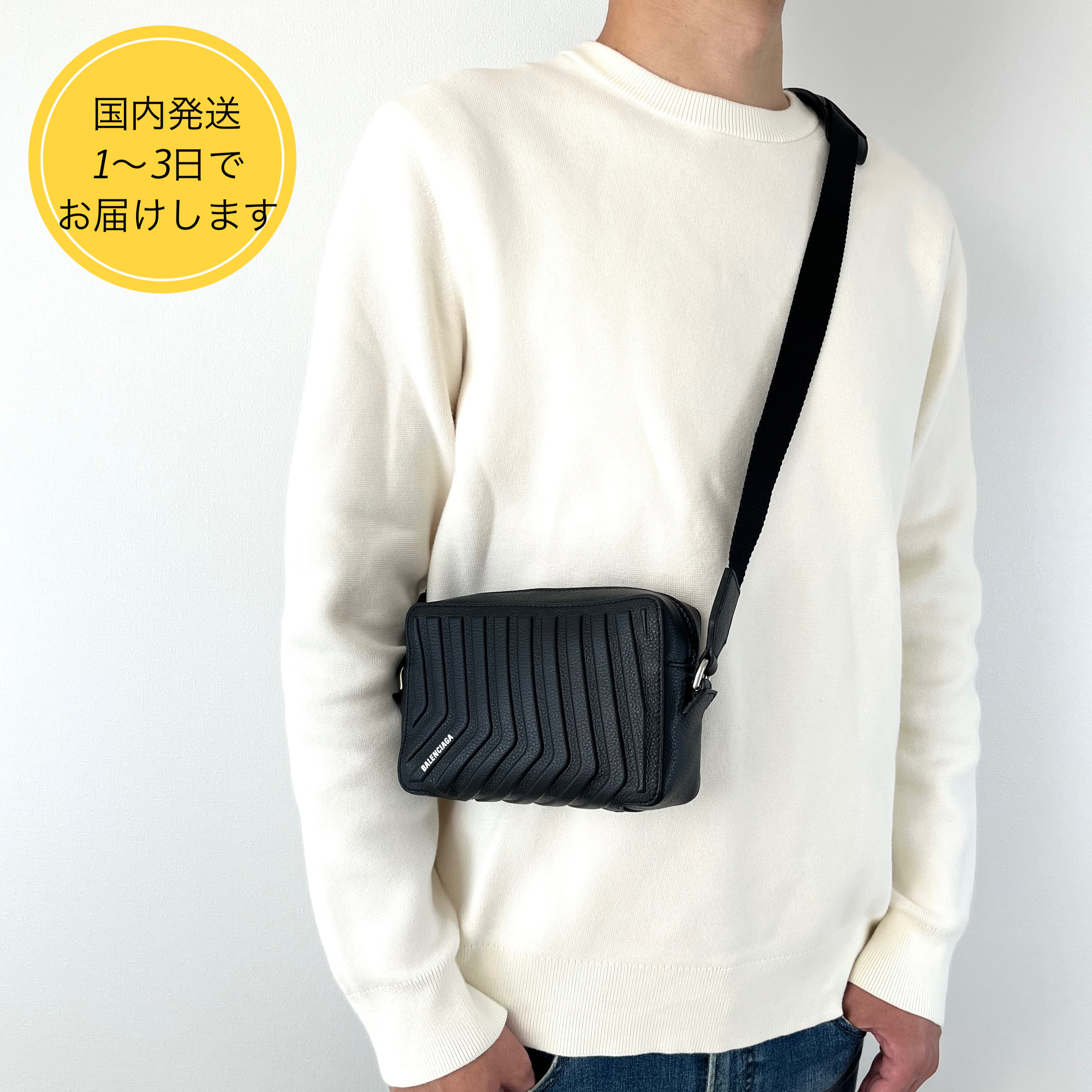 国内即発★BALENCIAGA CAR カメラバッグ BLACK