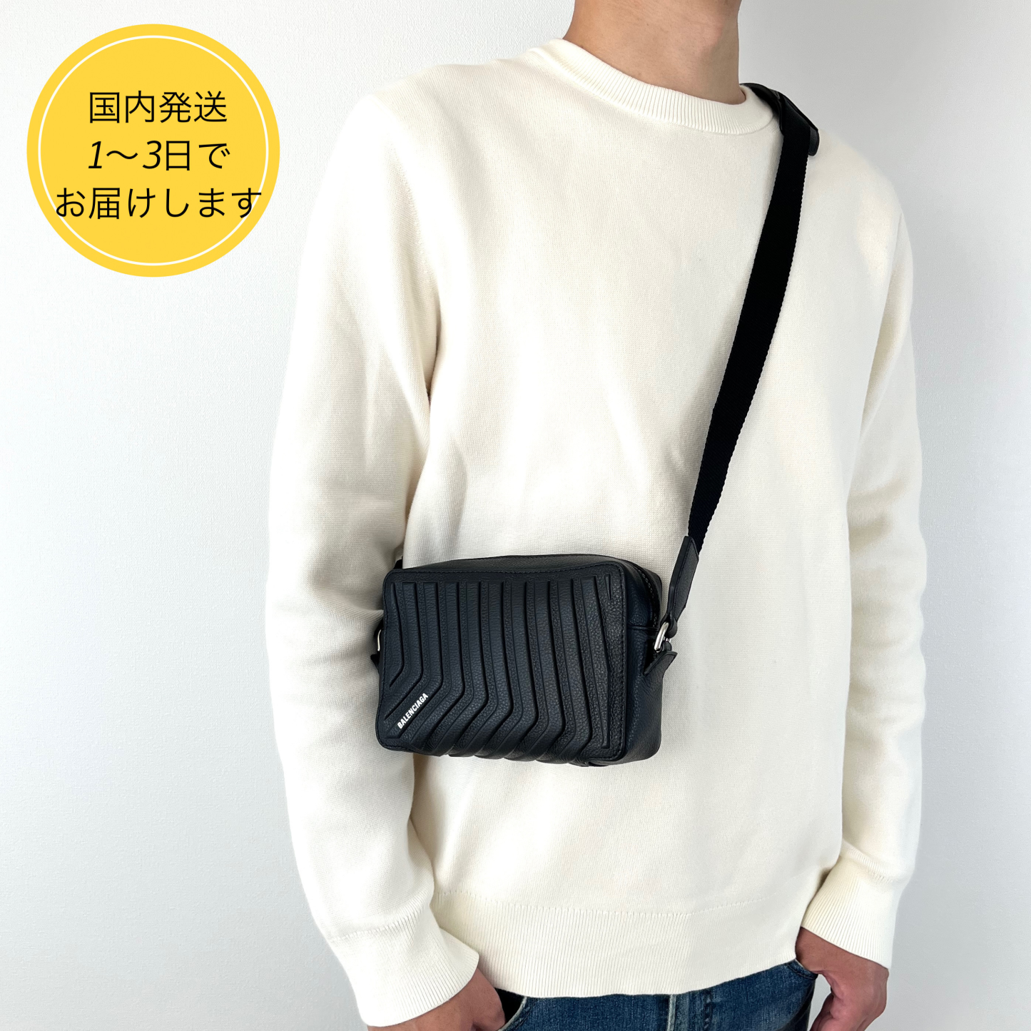 国内即発★BALENCIAGA CAR カメラバッグ BLACK