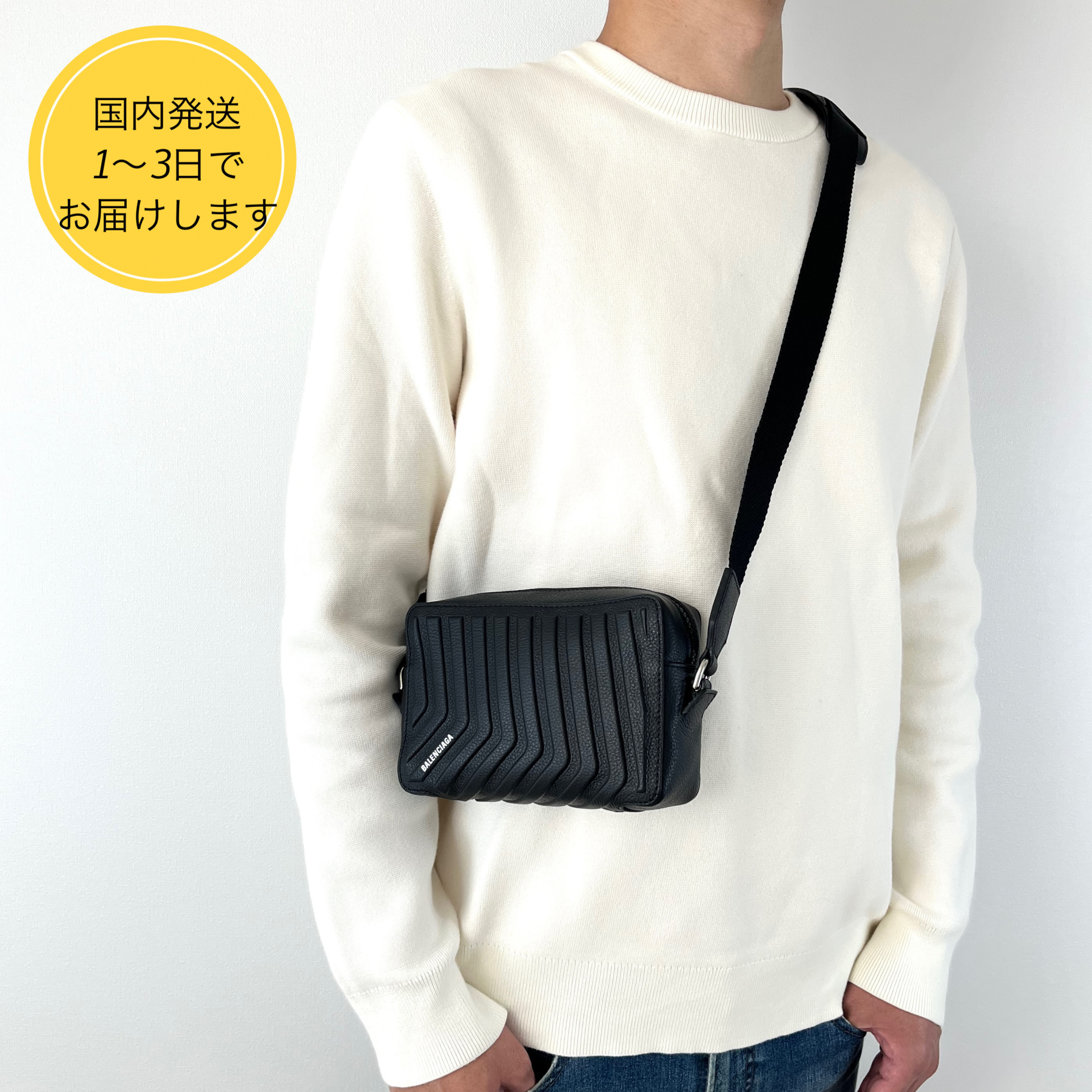 国内即発★BALENCIAGA CAR カメラバッグ BLACK