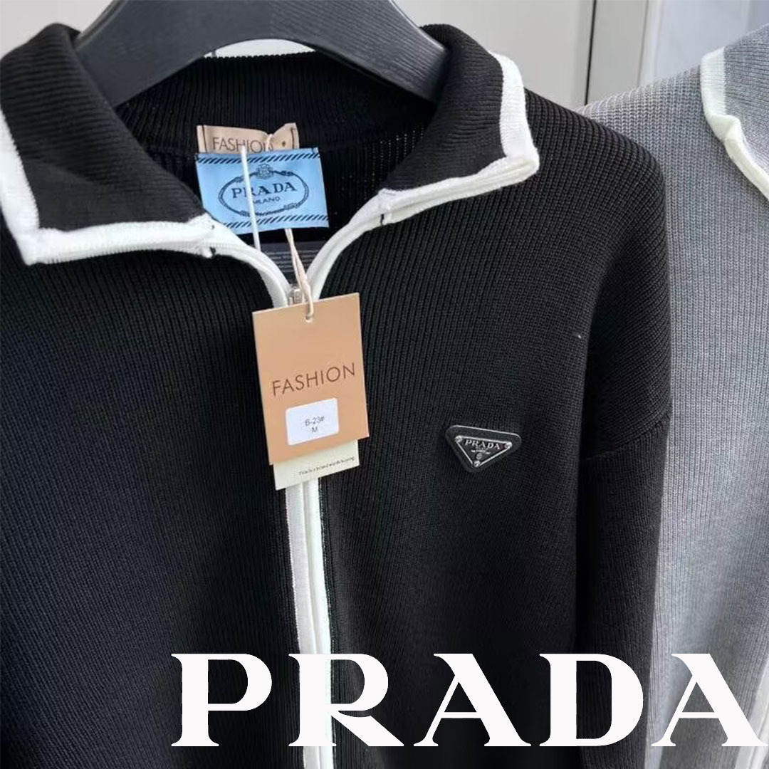 【ベーシックライン】PRADA ウールカーディガン