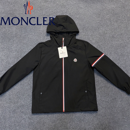 2026 最新 MONCLER モンクレール ロゴ刺繍 パーカージャケット 耐風 通勤カジュアル