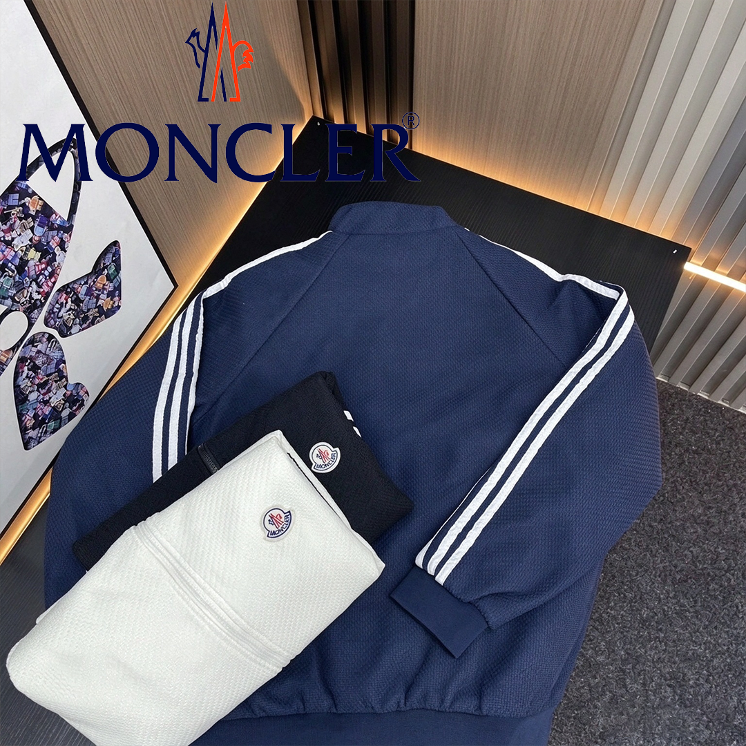 MONCLER 2026 秋 刺繍ロゴスタンドカラージャケット 男女兼用 カップル人気アウター