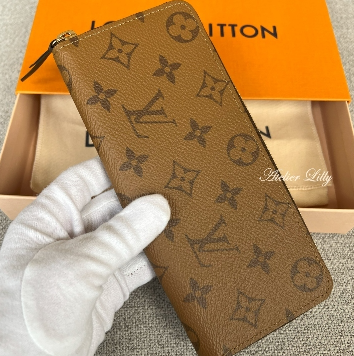 【LOUIS VUITTON】シンプル薄型モデル☆人気 クレマンス 長財布