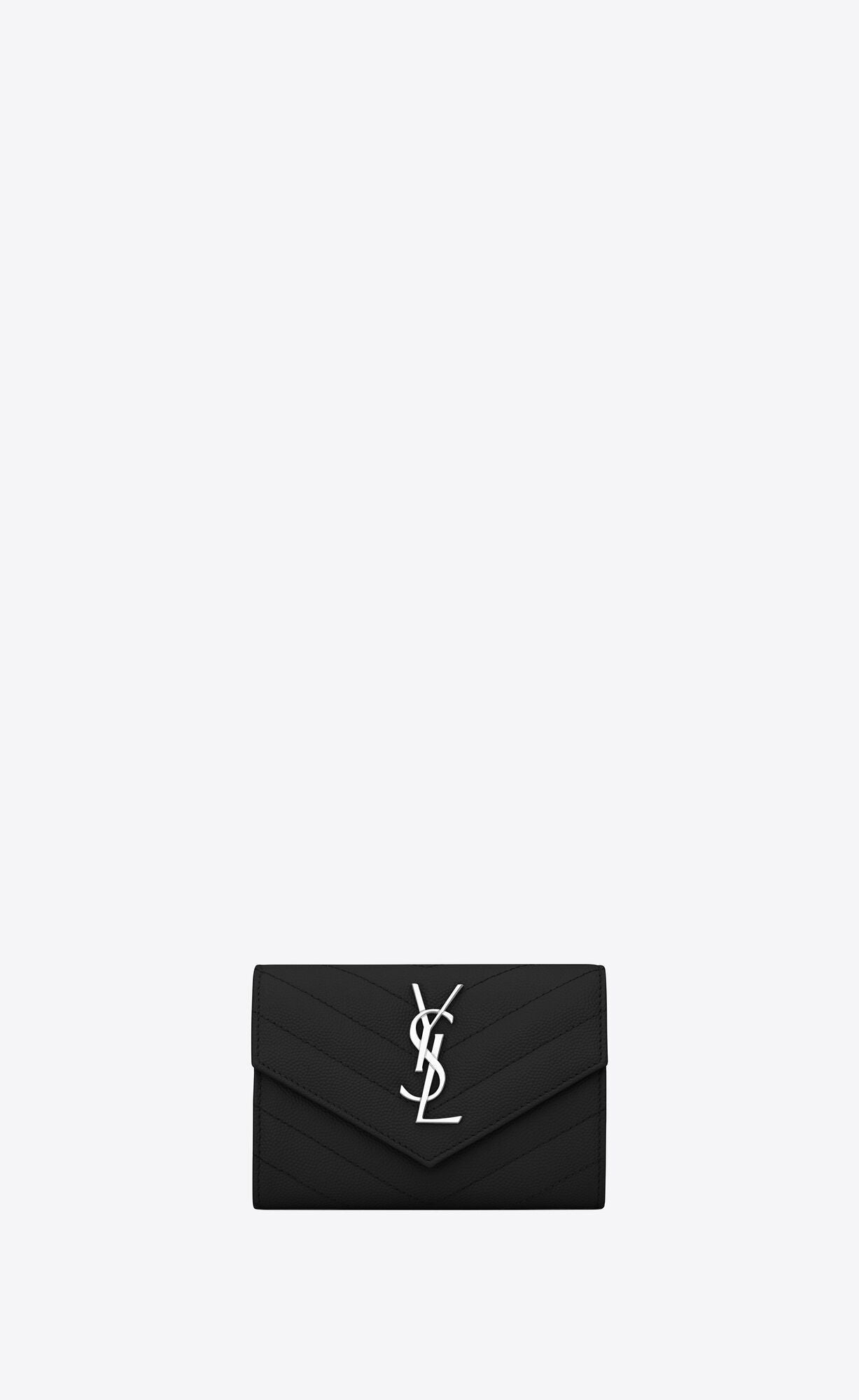 小MONOGRAM黒い粒状のラムレザー長財布
