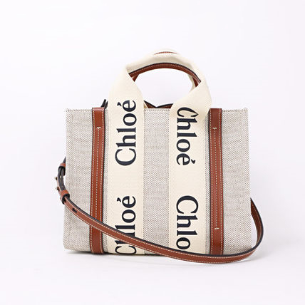 【Chloe】　WOODY　ミディアムトートバッグ
