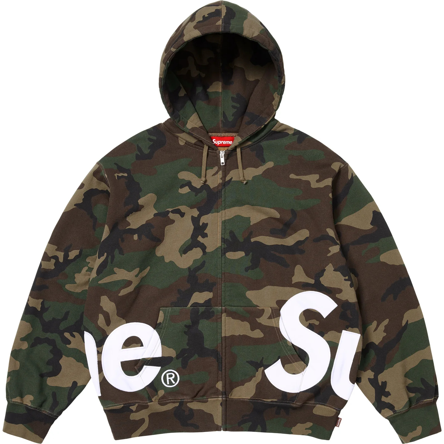 【Supreme】Big Logo Zip Up Hooded Sweatshirt