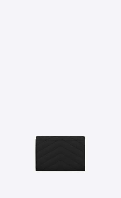 小MONOGRAM黒い粒状のラムレザー長財布