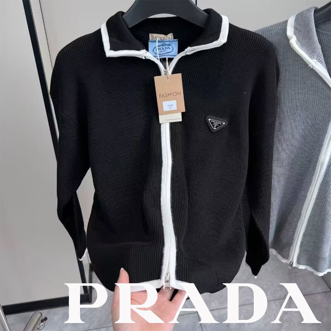 【ベーシックライン】PRADA ウールカーディガン