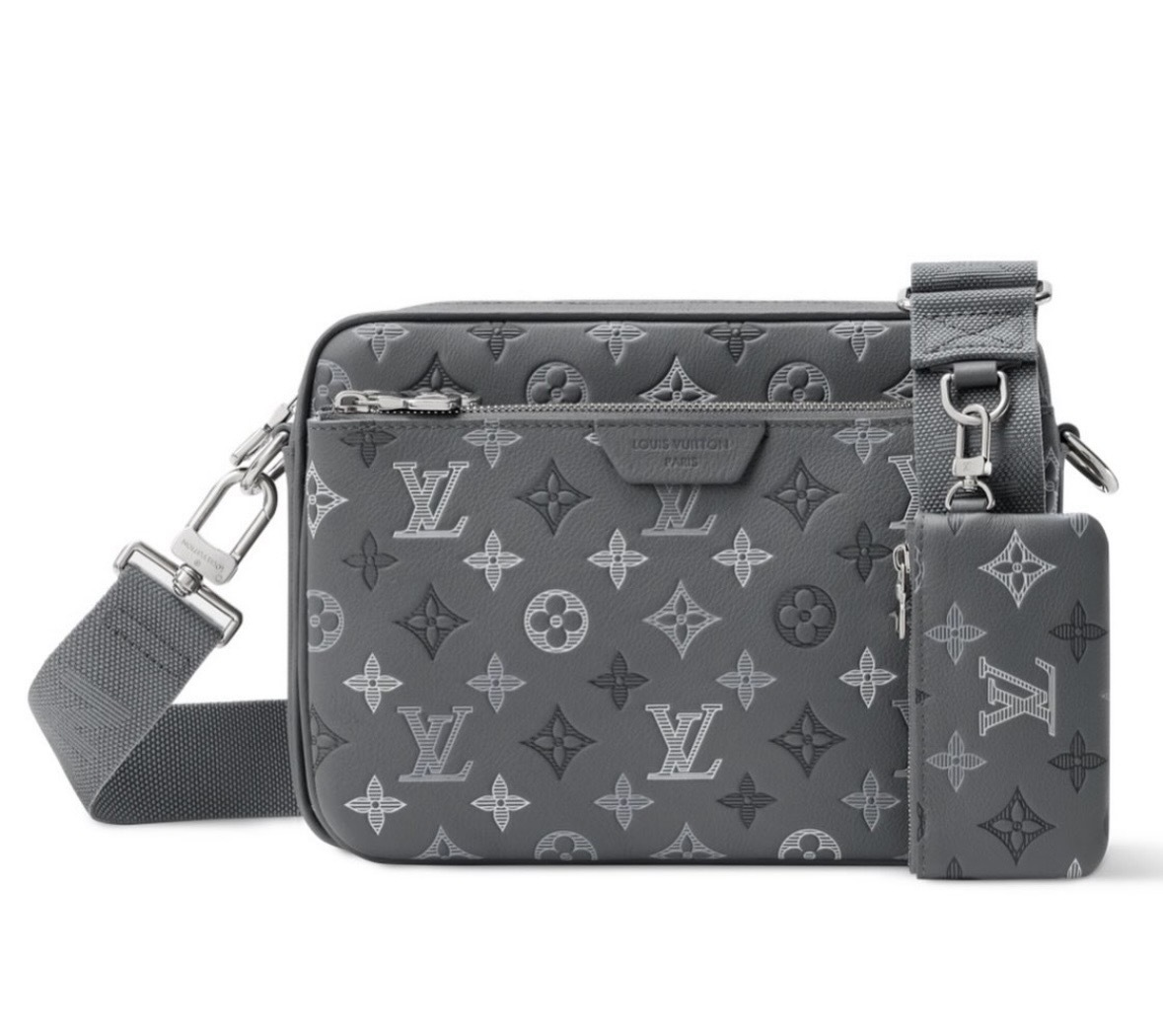 【新★注目の上品グレー】LOUIS VUITTON★Trio Messenger バック