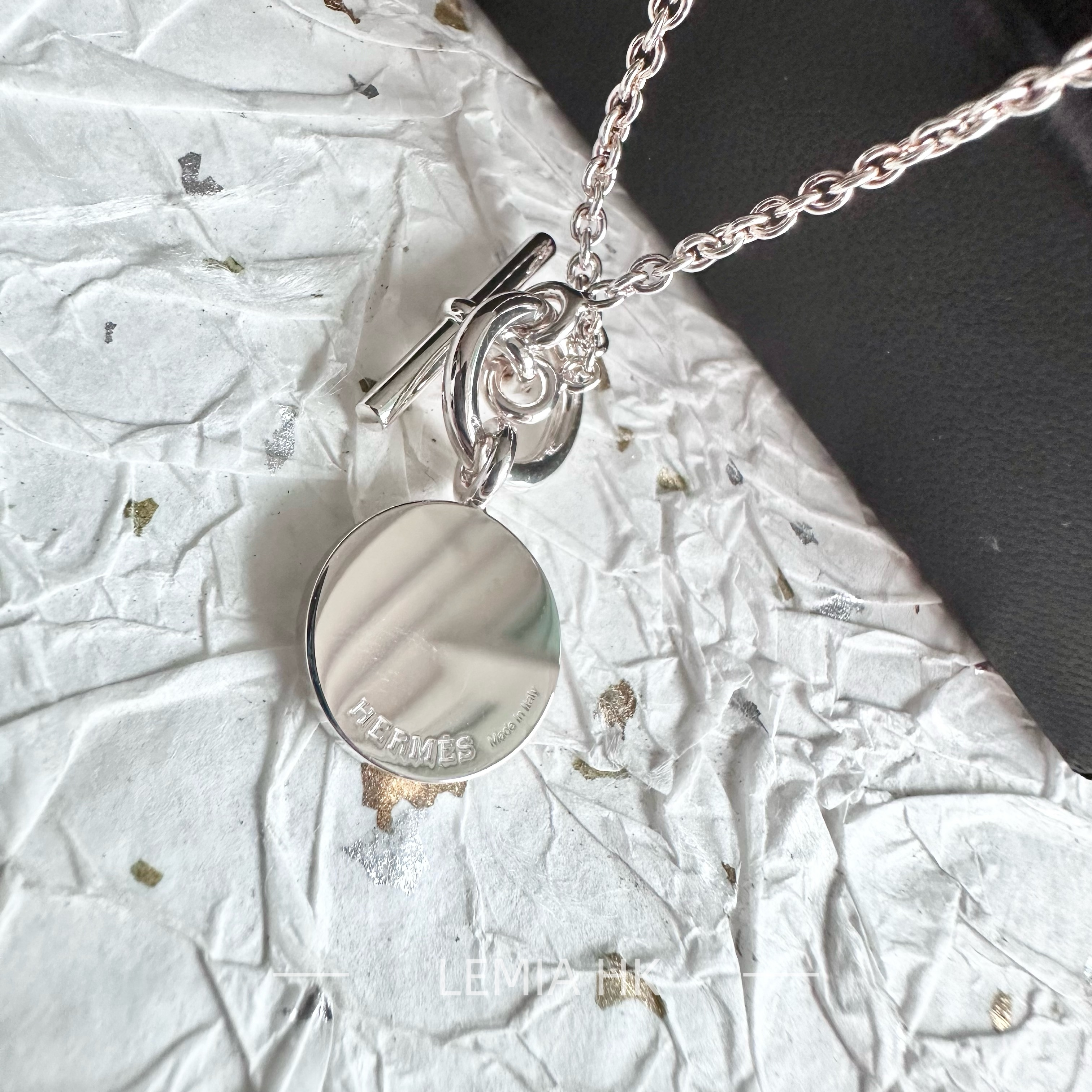 【人気オシャレ】■HERMES Ex-Libris Amulets ペンダント