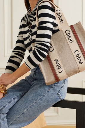 【Chloe】　WOODY　ミディアムトートバッグ