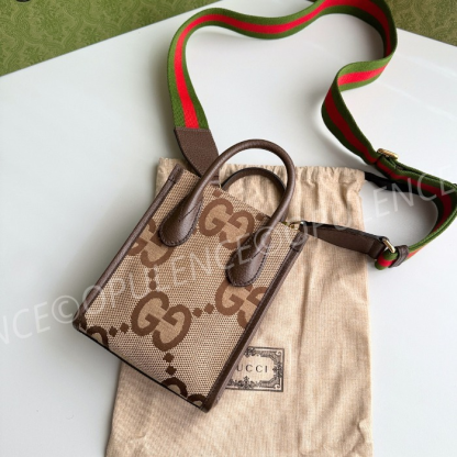 GUCCI グッチ 人気 ジャンボ GG ミニ トート/ショルダーバッグ