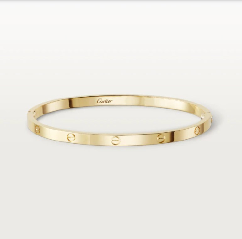 明るく美しい輝き◆Cartier◆18K LOVE ブレスレット