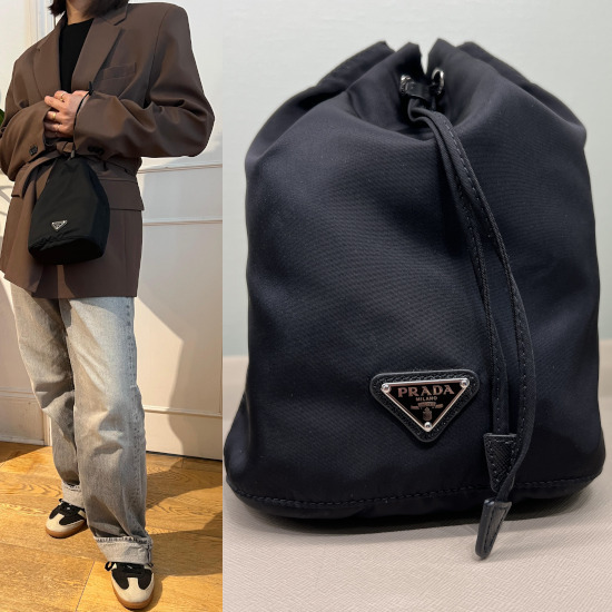 【セール】PRADA プラダ ナイロン 巾着バッグ 1NA369
