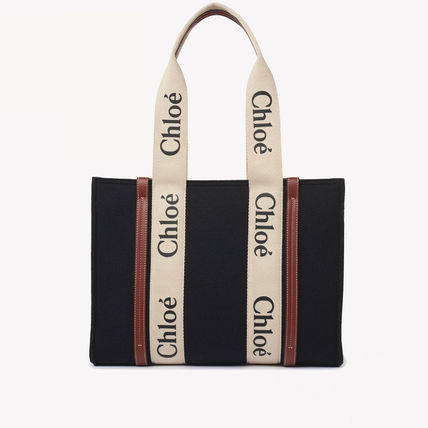 【Chloe】　WOODY　ミディアムトートバッグ