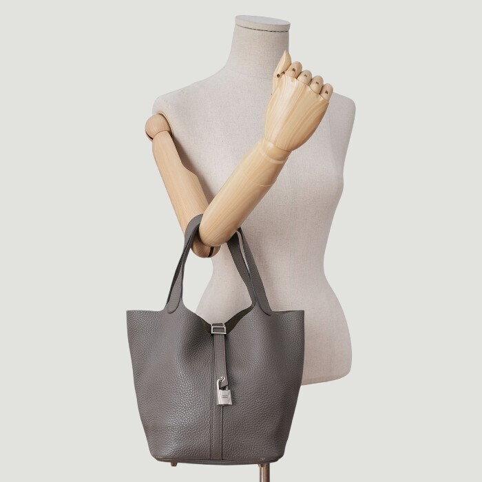 【Hermes】ピコタンロック 22 MM グレー シルバー金具・中古