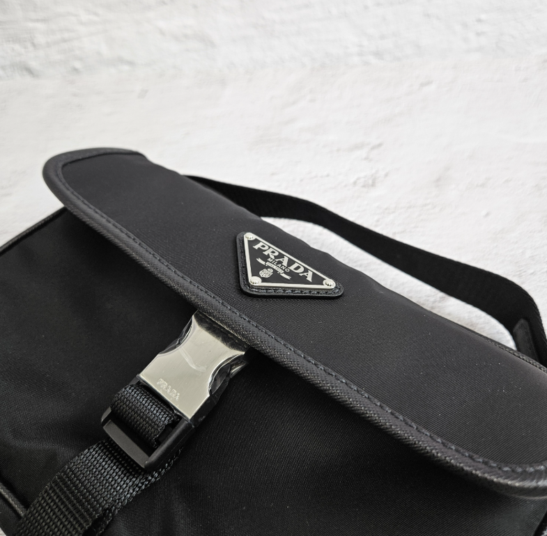 関税込★PRADA★Re-Nylon サフィアーノレザーショルダーバッグ